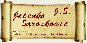 Jelenko Šarošković vizit kartica
